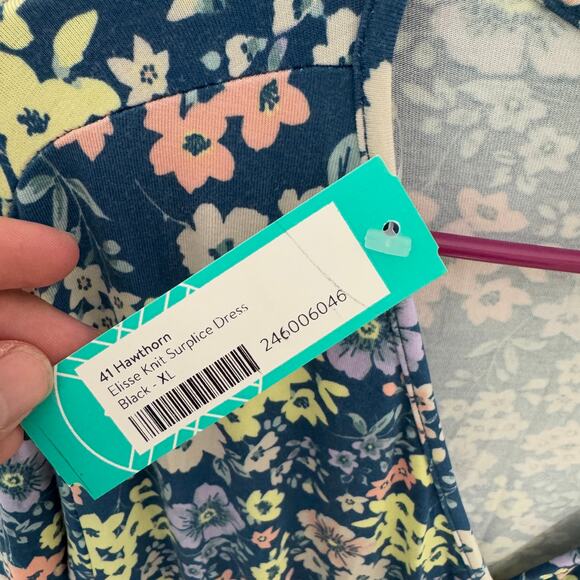 41 Hawthorn Elisse Knit Surplice Mini Dress US Women's XL - Picture 5 of 8